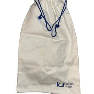 K Jacques St tropez white cotton flannel dust bag